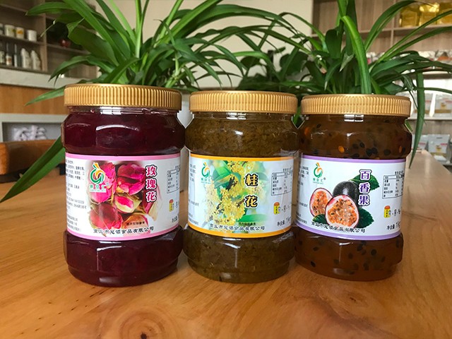 玫瑰花花茶、桂花花茶、百香果花茶