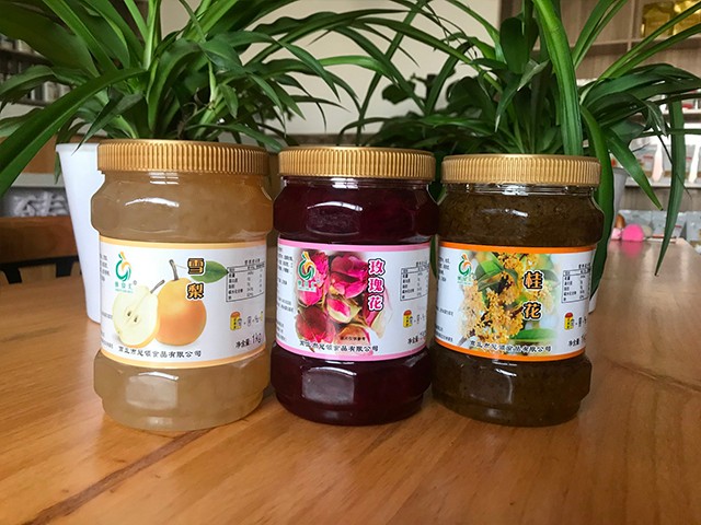 雪梨花茶、玫瑰花花茶、桂花花茶