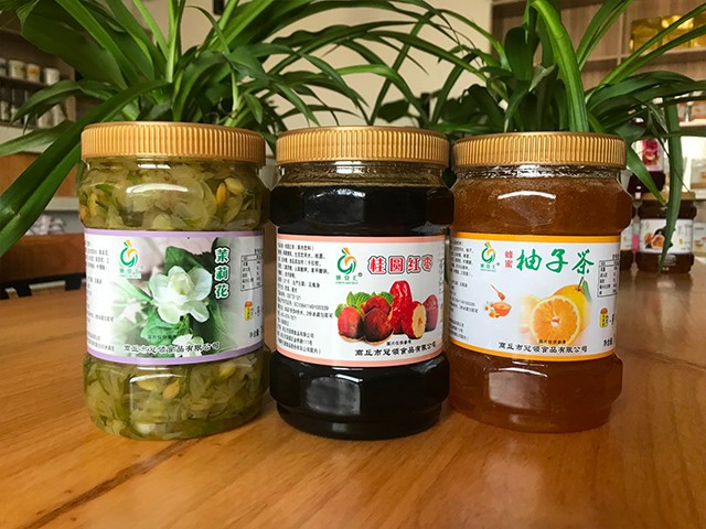 茉莉花花茶、桂圓紅棗花茶、柚子花茶